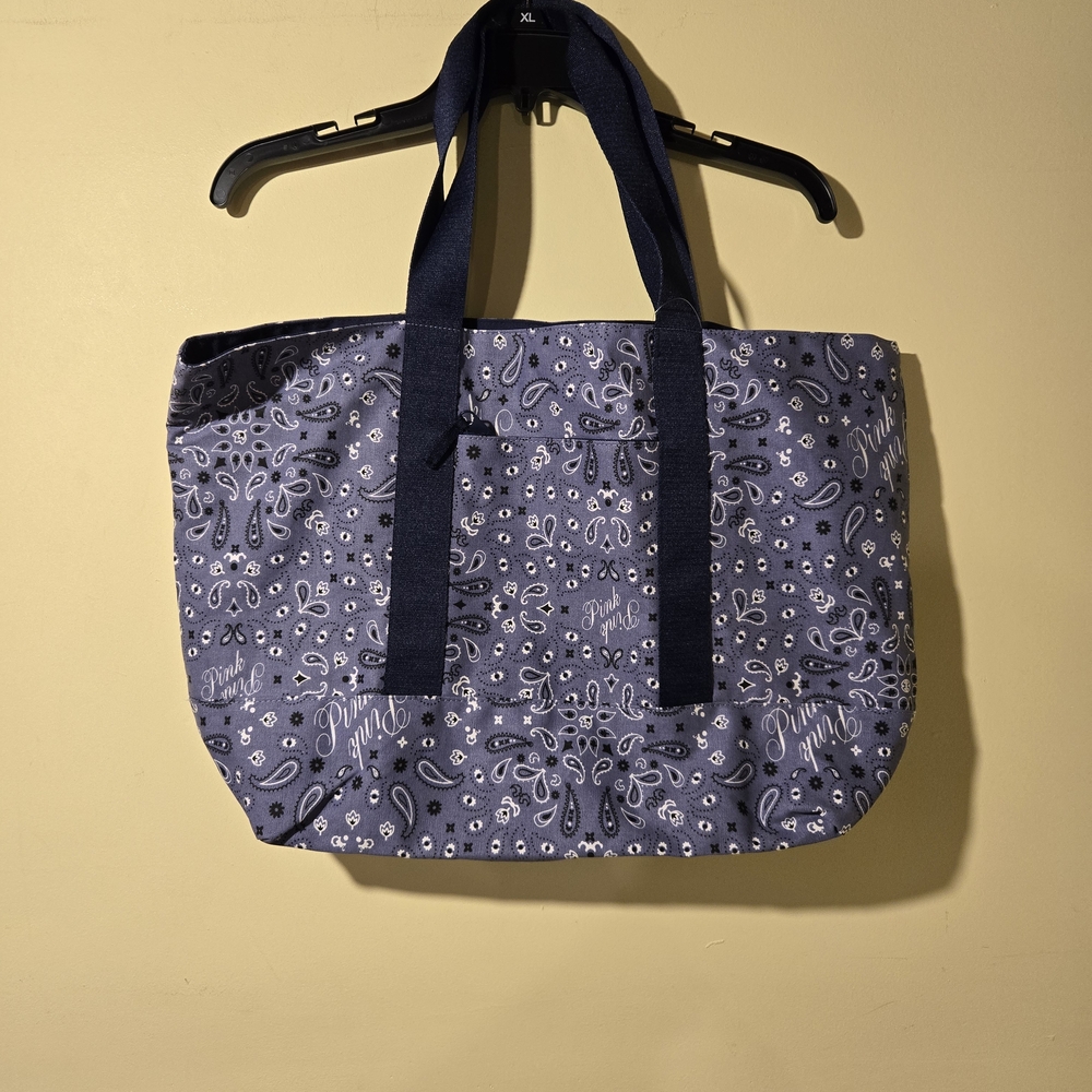 PINK Victoria's Secret Navy Paisley Tote